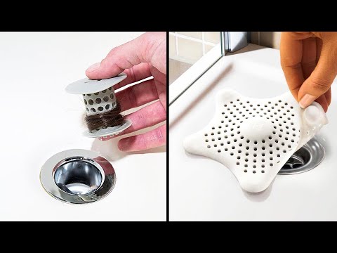 Best Bathtub Hair Catcher For Drain (How To Get Hair Out of Drains  Instantly) - Easy Cleaning Hacks 