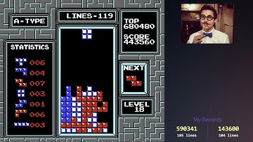 NES tetris - downstacking before the transiton