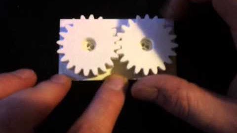 Gears printed on the MakerBot Replicator 2