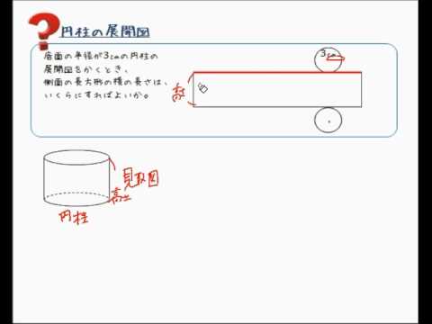 円柱の展開図 Youtube