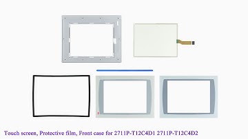 2711P-T12C4D1 2711P-T12C4D2 Front Case, Touch Screen, Protective film for PanelView Plus 1250