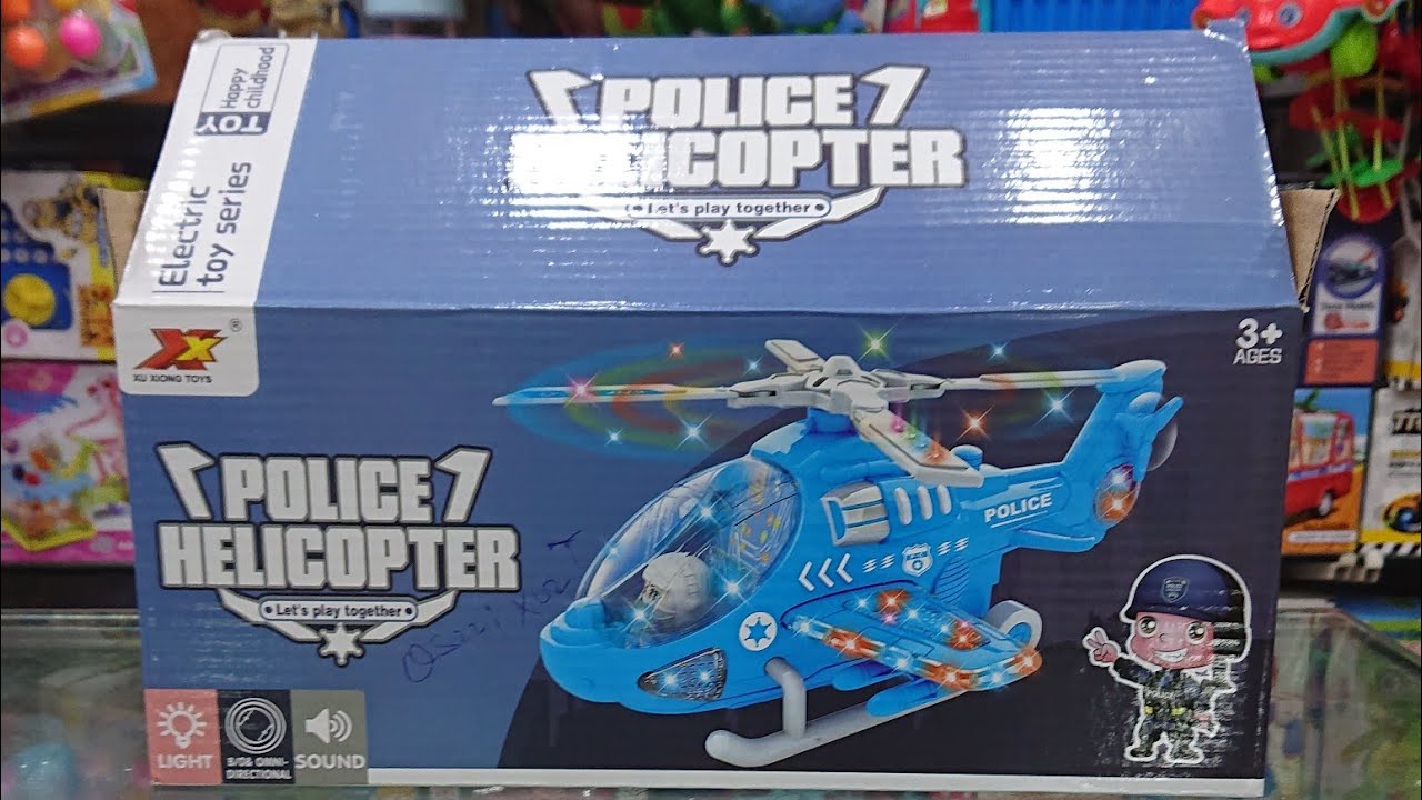 Police Helicopter Light & Sound Toypolice helicopter happytoyspk