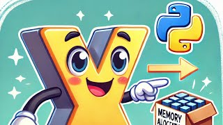 How does memory allocation work with variables in Python?