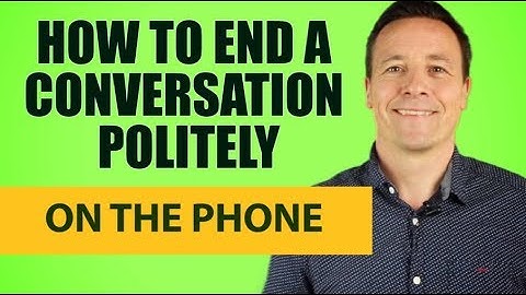 3 Tipps ein Telefongespräch höflich zu beenden/ 3 tips to end a phone conversation politely
