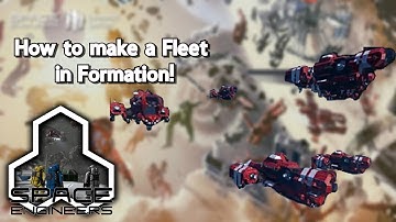 How to make a Fleet or Formation style Fleet in Space Engineers! Ships following beacon!