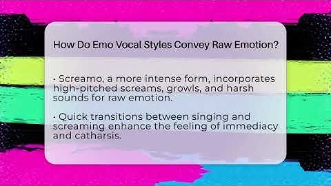 How Do Emo Vocal Styles Convey Raw Emotion? - Alt Scene Guru