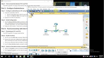 [CCNA S2] 5.1.3.6 Packet Tracer - Configuring Router-on-a-Stick Inter-VLAN Routing