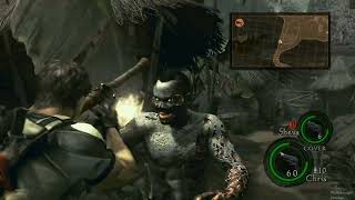 Resident Evil 5 - All Giant Majini Fights (4K UHD Veteran)