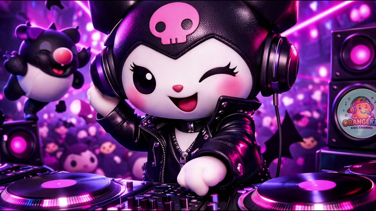 DJ Kuromi Song 🖤🎧 | Dark Side Party (Sanrio Dance) KidzingX