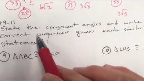 Geometry Quiz Review Video 7.1-7.3 #2