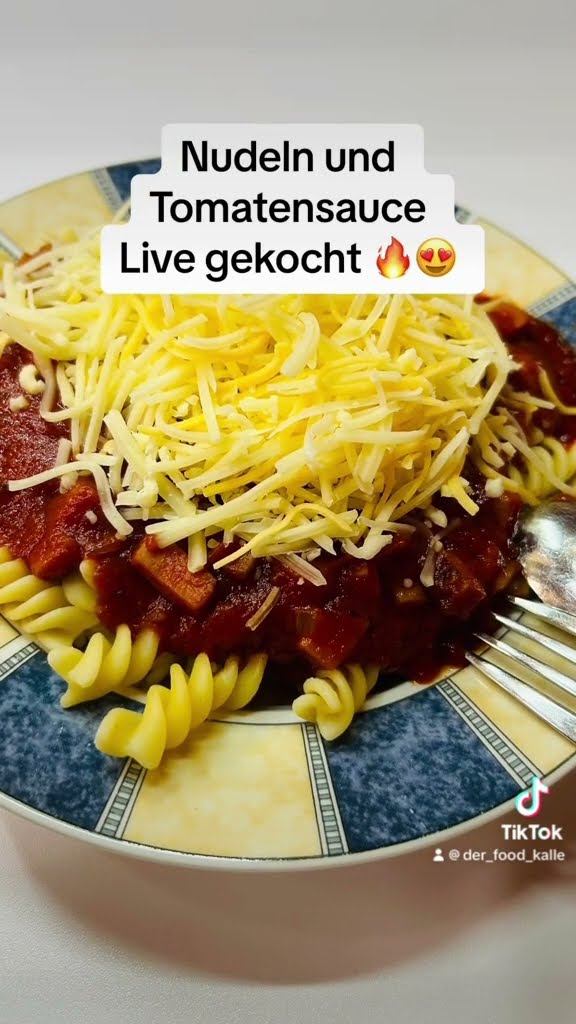 Nudeln und Tomatensauce ala kalle 🔥 LIVE GEKOCHT 😱 - YouTube