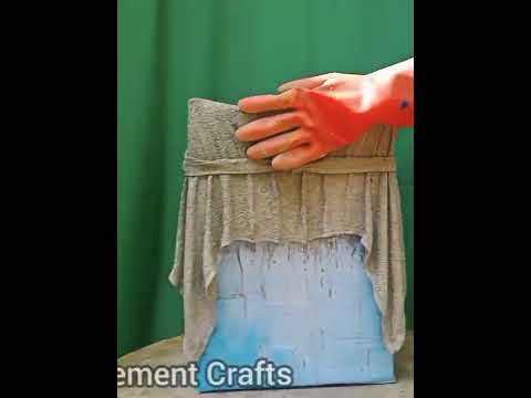 Amazing Creative ideas From Cement DIY Simple Cement Plant Pots at Home #Shorts 17 1 @5MinuteCementCrafts88