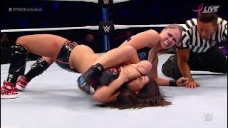 WWE Evolution 2018 - Becky Lynch vs Ronda Rousey - PWI Female 100 - Womens Tag Team Titles
