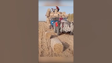 Different ways to load hay bales.