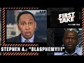 'BLASPHEMY' ❗ Stephen A.'s reaction to Booger comparing the Rams to KD's Warriors | First Take