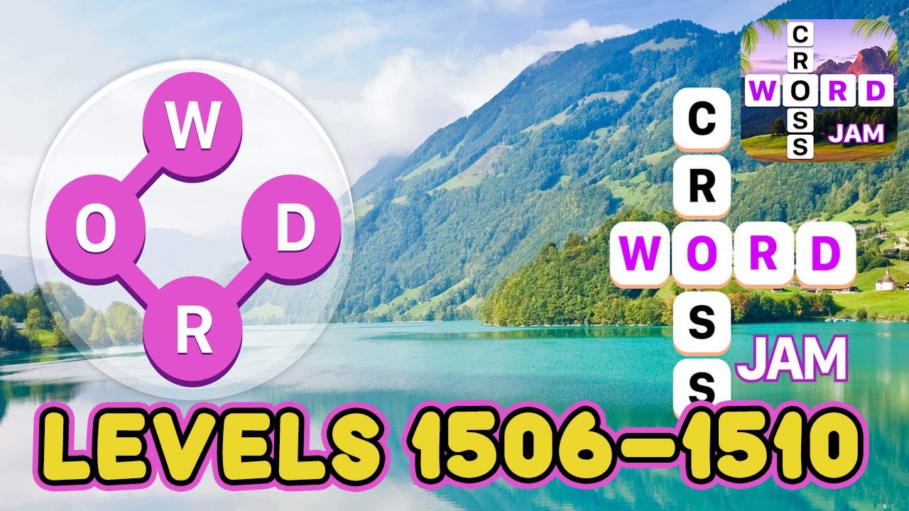 Crossword Jam Levels 1506 1510 Answers YouTube
