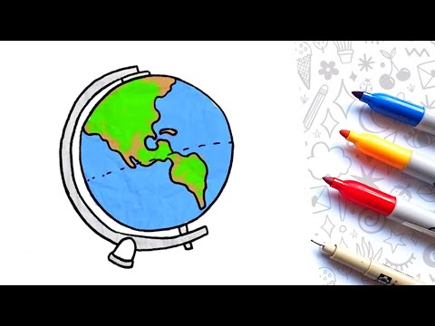 Video: Cómo Dibujar Un Globo Terráqueo