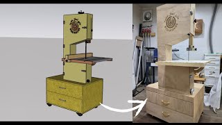 عمل منشار الشريط DIY band saw