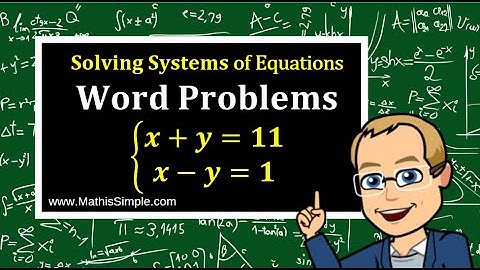 Solving Systems of Equations Word Problems - 1 of 2 | Expressions & Equations | Grade 8