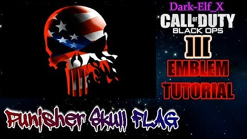 Black Ops 3 Emblem - Punisher Skull Flag