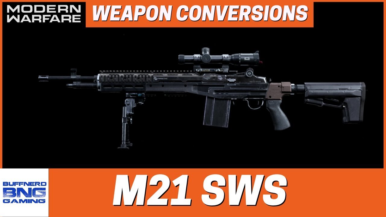 M21 SWS Weapon Conversion - Call Of Duty Modern Warfare - YouTube