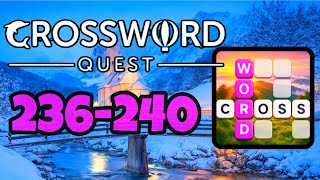 CROSSWORD QUEST level 236 237 238 239 240