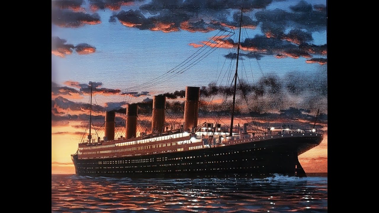 Titanic. Кен Маршалл Британник. Кен Маршалл картины. Титаник. Алмазная мозаика Титаник.