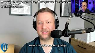 Blue Security Podcast - 2024-03-05 - App Allow Listing, iMessage Quantum Resistance