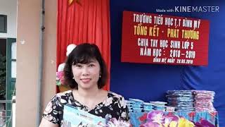 Lễ tổng kết năm học phát thưởng và chia tay học sinh lớp 5