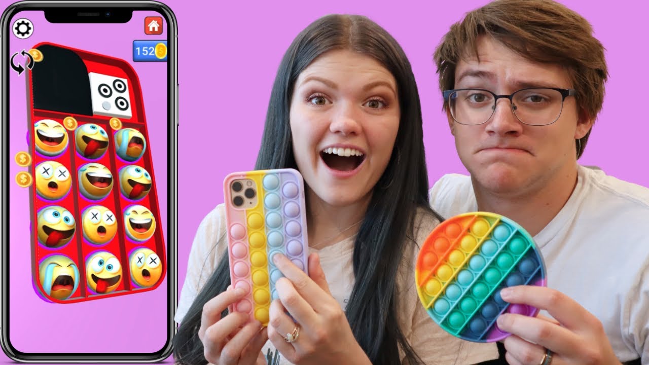 Trying Out Push Pop Fidget Toy Apps! | Audrey and Spencer