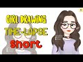 Girl Drawing in ibispaint x with relaxing beats #shortvideo #shorts