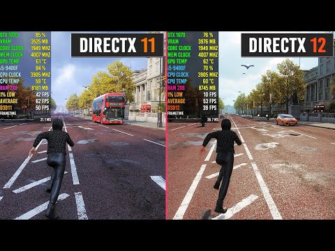 Watch Dogs: Legion - DirectX 11 vs DirectX 12 | Side-by-Side FPS Comparison - 1080p