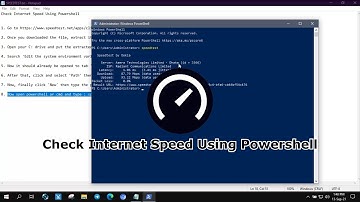 Check Internet Speed Using Powershell | Windows | 2021