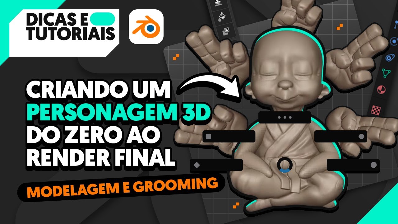 Criando um Personagem 3D no Blender - Modelagem e Grooming - YouTube