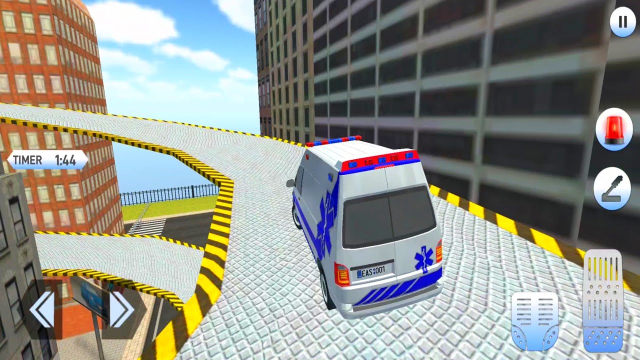 Roof Jumping Emergency Ambulance Simulator - Rescue Driving - Android Gameplay #1