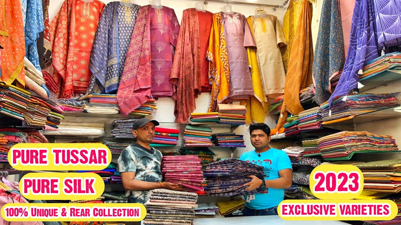 Pure Tussar & Pure Silk Suits & Kurtis With Silk Mark Certified in New  Delhi