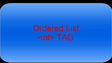 HTML part: 7 | ordered Lists | HSC ICT BanglaTutorial