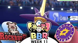 GIMME KISS | BBR S2W11 | New Britain Rockruff vs Dallas Starmie