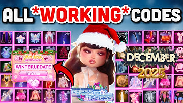 *NEW CODES* ALL WORKING CODES IN DRESS TO IMPRESS (DECEMBER 2025)