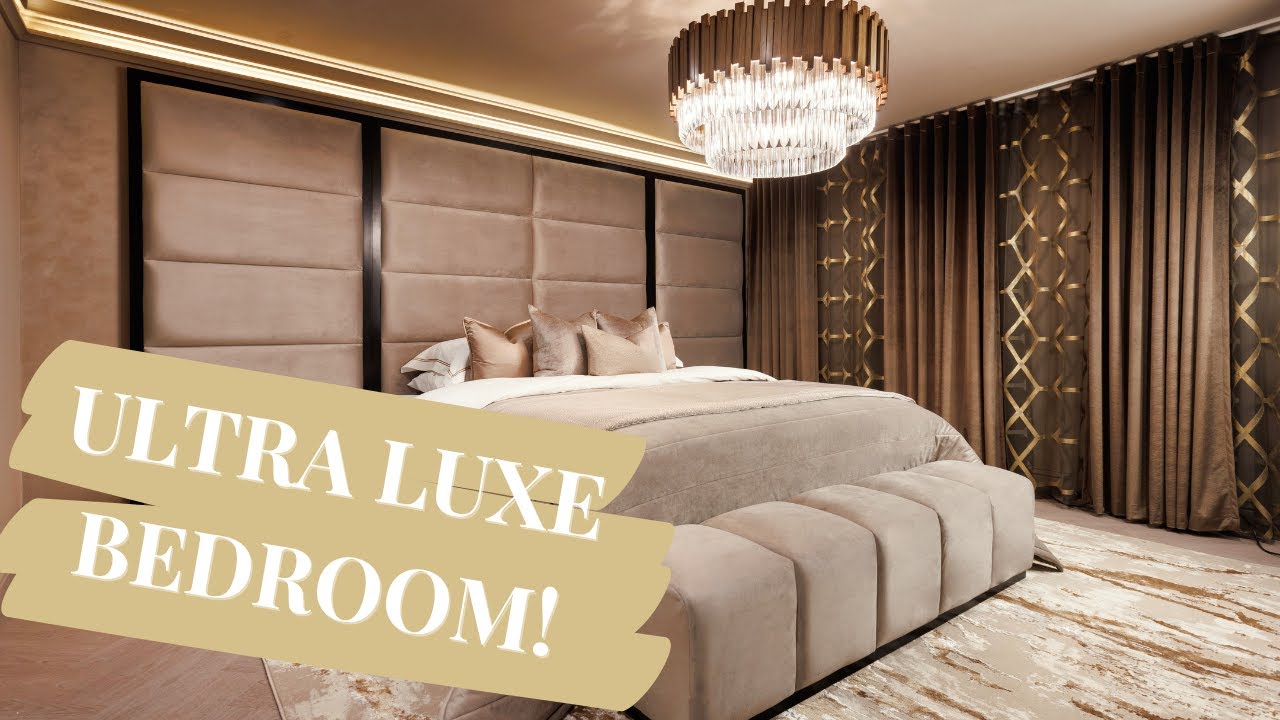 Inside a ultra luxe bedroom! - Interior design - YouTube