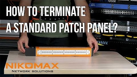 How to terminate the NIKOMAX standard patch panel?