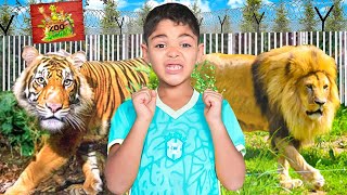 اخيرا..ديت يونس يشوف‼️الاسد والنمر لأول مرة🦁فاكبر حديقة حيوانات فتركيا 🇹🇷( تصدم بزااف )