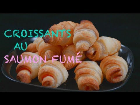 Croissants Au Saumon Fume Recette Pour L Aperitif Youtube