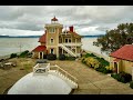 Running the foghorn at East Brother Light Station