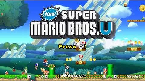 NSMBU custom title screen