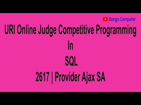 How to Solve URI Online Judge SQL Problem #2617 Provider Ajax SA