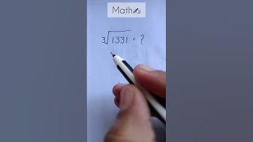 cube Root of 1331#maths#shorts
