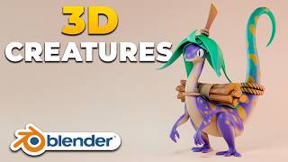 How I Make Stylized 3D CREATURES | My Blender Workflow