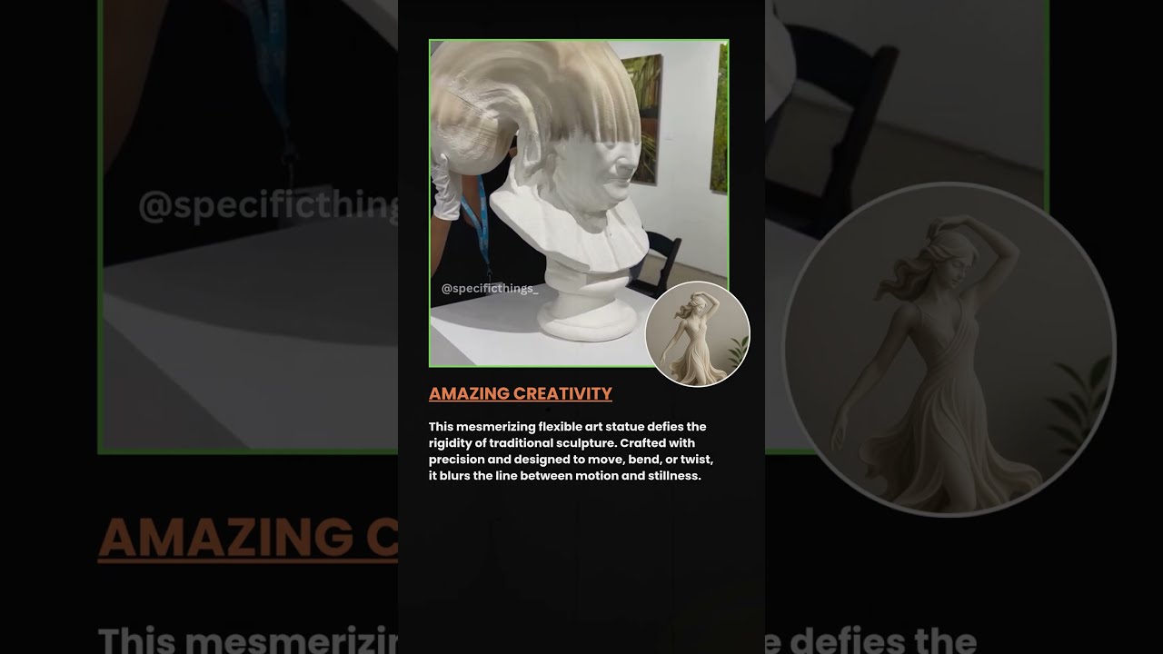 This Flexible Art Statue Moves Like Magic! . 