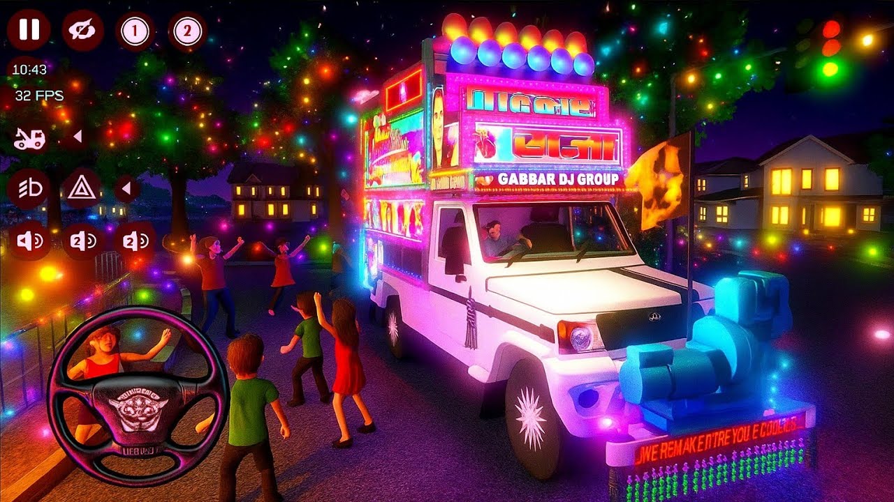 Rajasthani DJ Pickup 🔊 छोटे-छोटे बच्चों की Full DJ Party 😍 | Bussid Gameplay